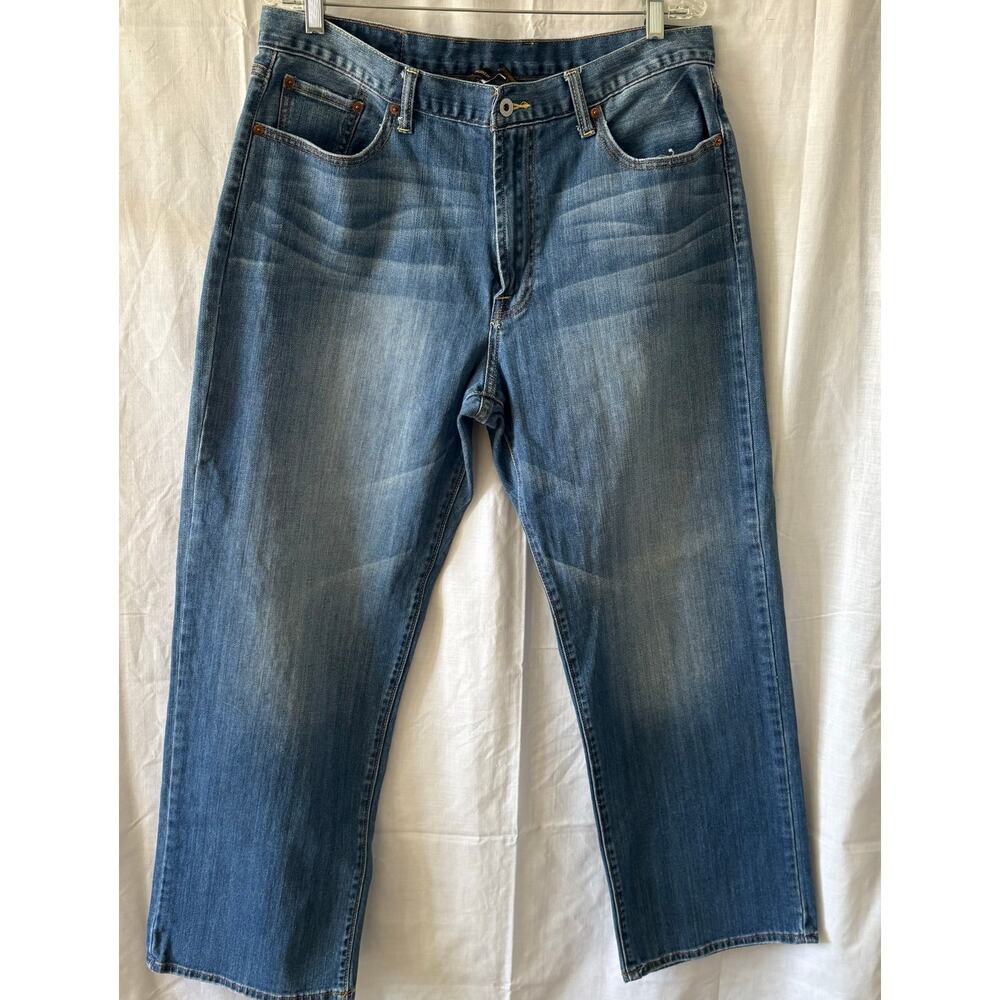 Lucky Brand 181 Jeans Men's 36 Short Relaxed Straight Blue Denim 29" Inseam